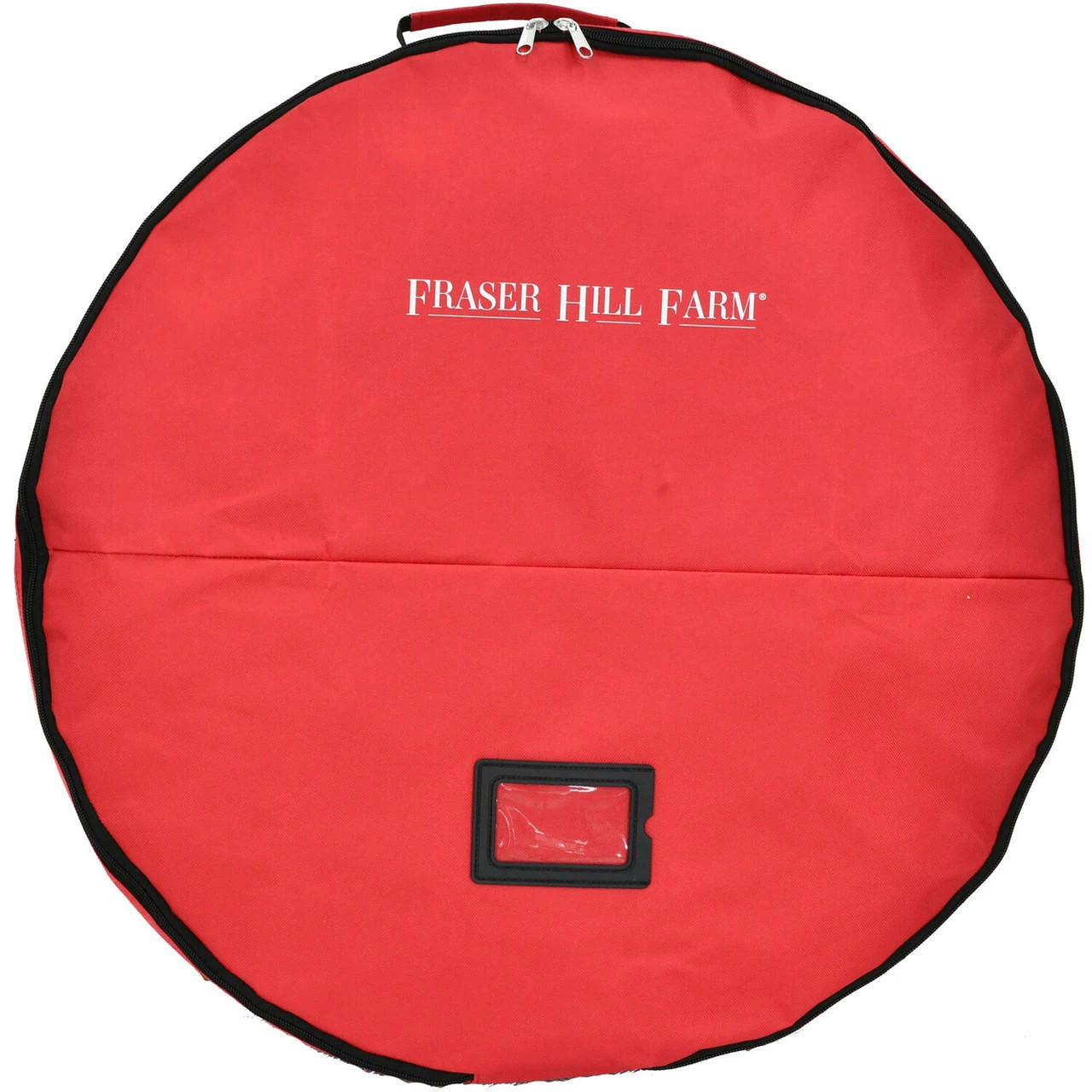 Fraser Hill Farm 30-In. Heavy-Duty Storage Bag For Medium Christmas Wreaths And Garlands, Red 8 Fraser Hill Farm 30-In. Heavy-Duty Storage Bag For Medium Christmas Wreaths And Garlands, Red - Image 8