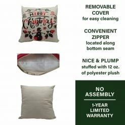 Fraser Hill Farm 15.5-In. Merry Christmas Indoor Accent Pillow, Buffalo Plaid Snowman 8 Fraser Hill Farm 15.5-In. Merry Christmas Indoor Accent Pillow, Buffalo Plaid Snowman -Christmas store unnamed file 1076