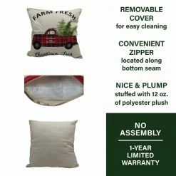 Fraser Hill Farm 15.5-In. Farm Fresh Christmas Trees Indoor Accent Pillow, Buffalo Plaid Truck 8 Fraser Hill Farm 15.5-In. Farm Fresh Christmas Trees Indoor Accent Pillow, Buffalo Plaid Truck -Christmas store unnamed file 1081