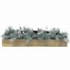 Fraser Hill Farm 42-in 5-Candle Holder W/ Frosted Branches, White Berries, Ornament Balls In Box