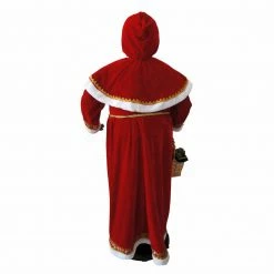 Fraser Hill Farm 58-In. Dancing African American Mrs. Claus W/ Hooded Cloak And Basket, Life-Size -Christmas store unnamed file 1172