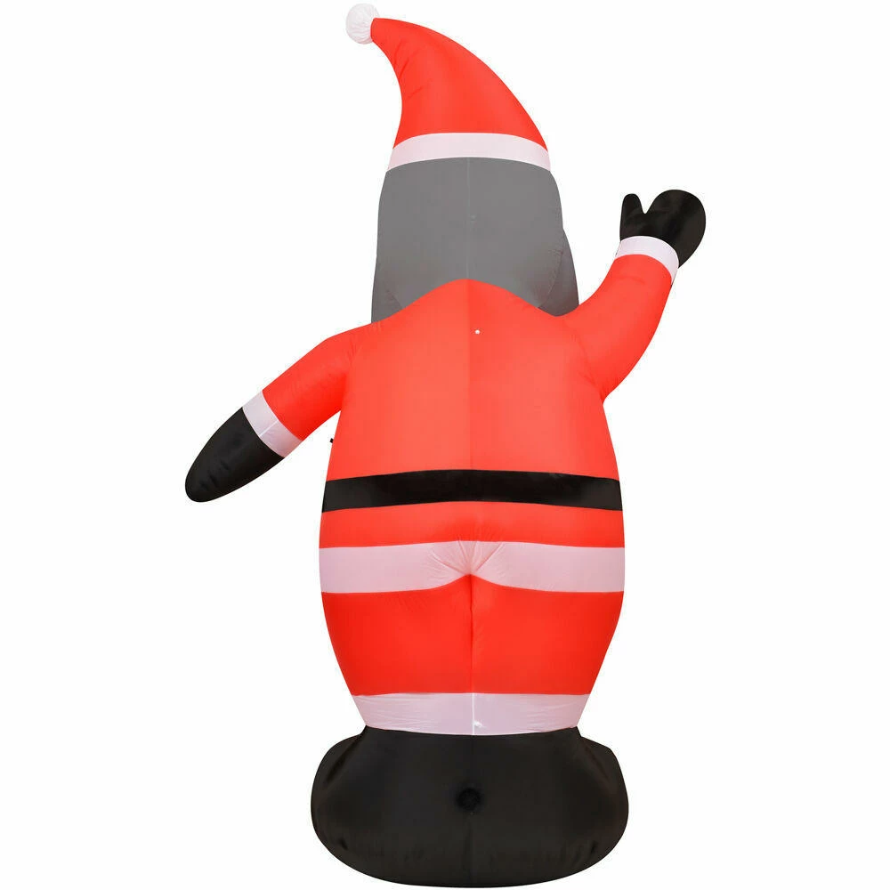 Fraser Hill Farm 12-Ft. African American Santa, Christmas Inflatable With Lights, Storage Bag 6 Fraser Hill Farm 12-Ft. African American Santa, Christmas Inflatable With Lights, Storage Bag - Image 6