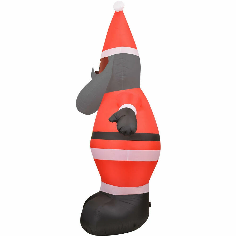 Fraser Hill Farm 12-Ft. African American Santa, Christmas Inflatable With Lights, Storage Bag 7 Fraser Hill Farm 12-Ft. African American Santa, Christmas Inflatable With Lights, Storage Bag - Image 7