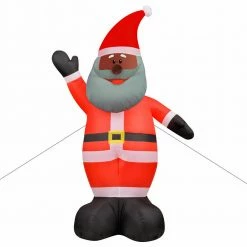 Fraser Hill Farm 12-Ft. African American Santa, Christmas Inflatable With Lights, Storage Bag 20 Fraser Hill Farm 12-Ft. African American Santa, Christmas Inflatable With Lights, Storage Bag -Christmas store unnamed file 1205