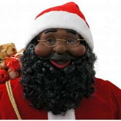 Fraser Hill Farm 48-In. Music And Motion African American Santa In Chimney, Life-Size Indoor Decor 15 Fraser Hill Farm 48-In. Music And Motion African American Santa In Chimney, Life-Size Indoor Decor -Christmas store unnamed file 1211