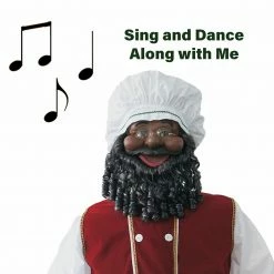 Fraser Hill Farm 58-In. African American Dancing Baking Santa W/ Apron And Christmas Cookie Garland 21 Fraser Hill Farm 58-In. African American Dancing Baking Santa W/ Apron And Christmas Cookie Garland -Christmas store unnamed file 1221