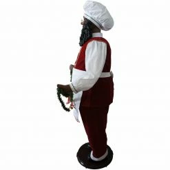 Fraser Hill Farm 58-In. African American Dancing Baking Santa W/ Apron And Christmas Cookie Garland 28 Fraser Hill Farm 58-In. African American Dancing Baking Santa W/ Apron And Christmas Cookie Garland -Christmas store unnamed file 1228