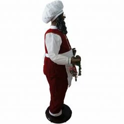 Fraser Hill Farm 58-In. African American Dancing Baking Santa W/ Apron And Christmas Cookie Garland 29 Fraser Hill Farm 58-In. African American Dancing Baking Santa W/ Apron And Christmas Cookie Garland -Christmas store unnamed file 1229