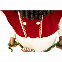Fraser Hill Farm 58-In. African American Dancing Baking Santa W/ Apron And Christmas Cookie Garland 32 Fraser Hill Farm 58-In. African American Dancing Baking Santa W/ Apron And Christmas Cookie Garland -Christmas store unnamed file 1232