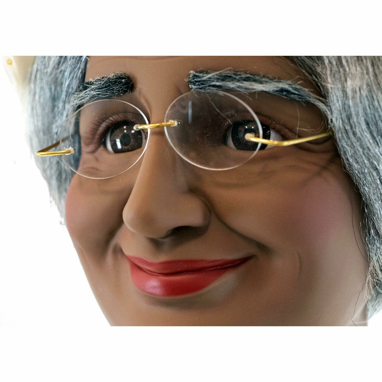 Fraser Hill Farm 58-In. African American Dancing Mrs. Claus With Gift And Basket 8 Fraser Hill Farm 58-In. African American Dancing Mrs. Claus With Gift And Basket - Image 8