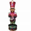 Fraser Hill Farm 3-Ft. African American Christmas Toy Soldier Statue W/ Multi-Color LED Lights