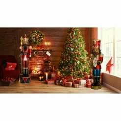 Fraser Hill Farm 6-Ft. Jeweled African American Nutcracker Greeter W/ Staff And 22 LED Lights 11 Fraser Hill Farm 6-Ft. Jeweled African American Nutcracker Greeter W/ Staff And 22 LED Lights -Christmas store unnamed file 1282