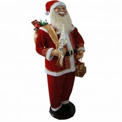 Fraser Hill Farm 58" Life-Size Dancing Santa With Gifts In Hand -Christmas store unnamed file 1380