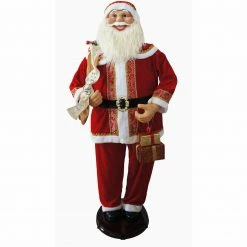 Fraser Hill Farm 58" Life-Size Dancing Santa With Gifts In Hand -Christmas store unnamed file 1381