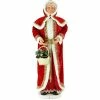 Fraser Hill Farm 58" Life-Size Dancing Mrs. Claus W/ Hooded Cloak And Basket