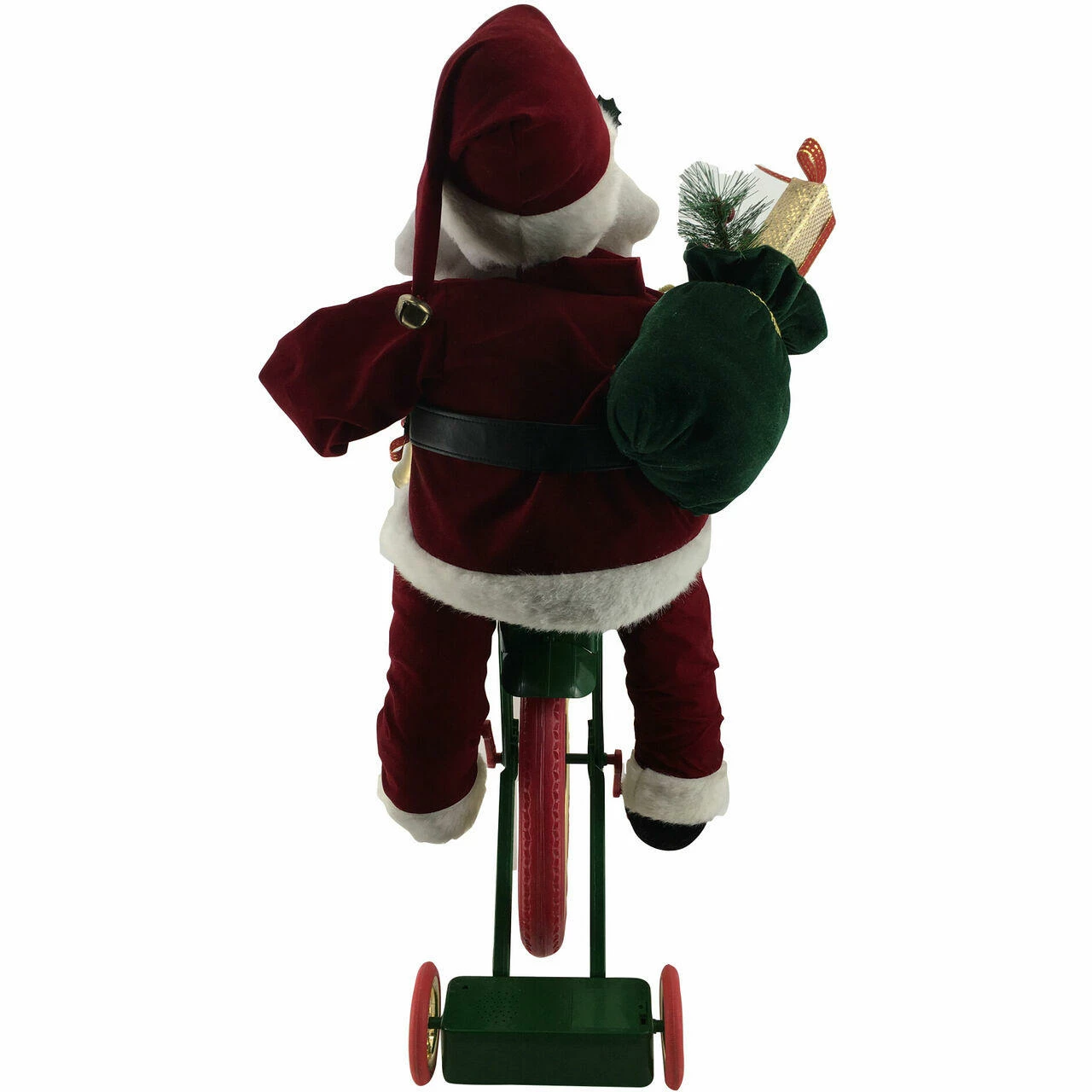 Fraser Hill Farm 36-In. Battery-Operated Bike-Riding Santa Claus W/ Toy Sack, Animation, Music (1 Song) 4 Fraser Hill Farm 36-In. Battery-Operated Bike-Riding Santa Claus W/ Toy Sack, Animation, Music (1 Song) - Image 4