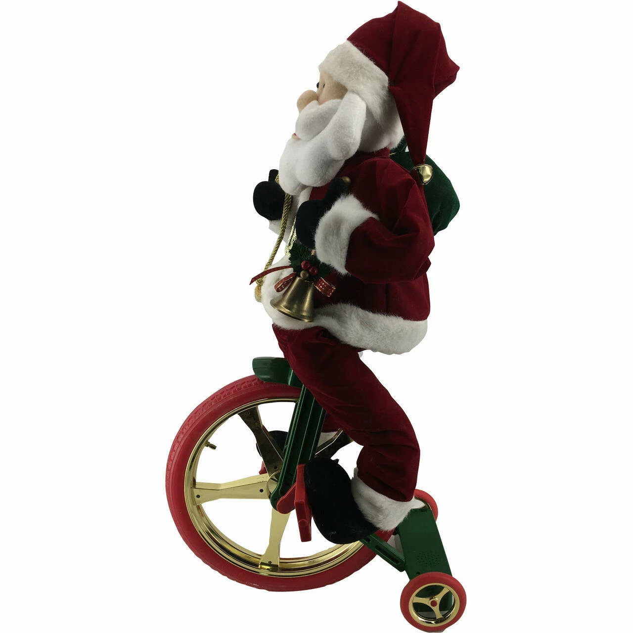 Fraser Hill Farm 36-In. Battery-Operated Bike-Riding Santa Claus W/ Toy Sack, Animation, Music (1 Song) 5 Fraser Hill Farm 36-In. Battery-Operated Bike-Riding Santa Claus W/ Toy Sack, Animation, Music (1 Song) - Image 5