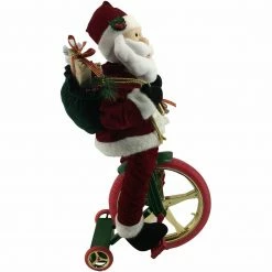 Fraser Hill Farm 36-In. Battery-Operated Bike-Riding Santa Claus W/ Toy Sack, Animation, Music (1 Song) 13 Fraser Hill Farm 36-In. Battery-Operated Bike-Riding Santa Claus W/ Toy Sack, Animation, Music (1 Song) -Christmas store unnamed file 1454