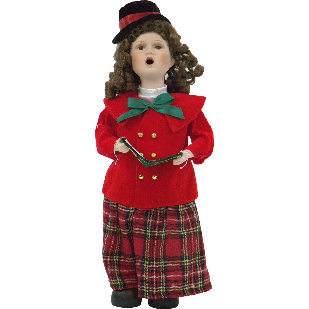 Fraser Hill Farm 19-In. Victorian Girl Christmas Caroler Figurine W/ Auburn Curls, Music, And Motion 1 Fraser Hill Farm 19-In. Victorian Girl Christmas Caroler Figurine W/ Auburn Curls, Music, And Motion
