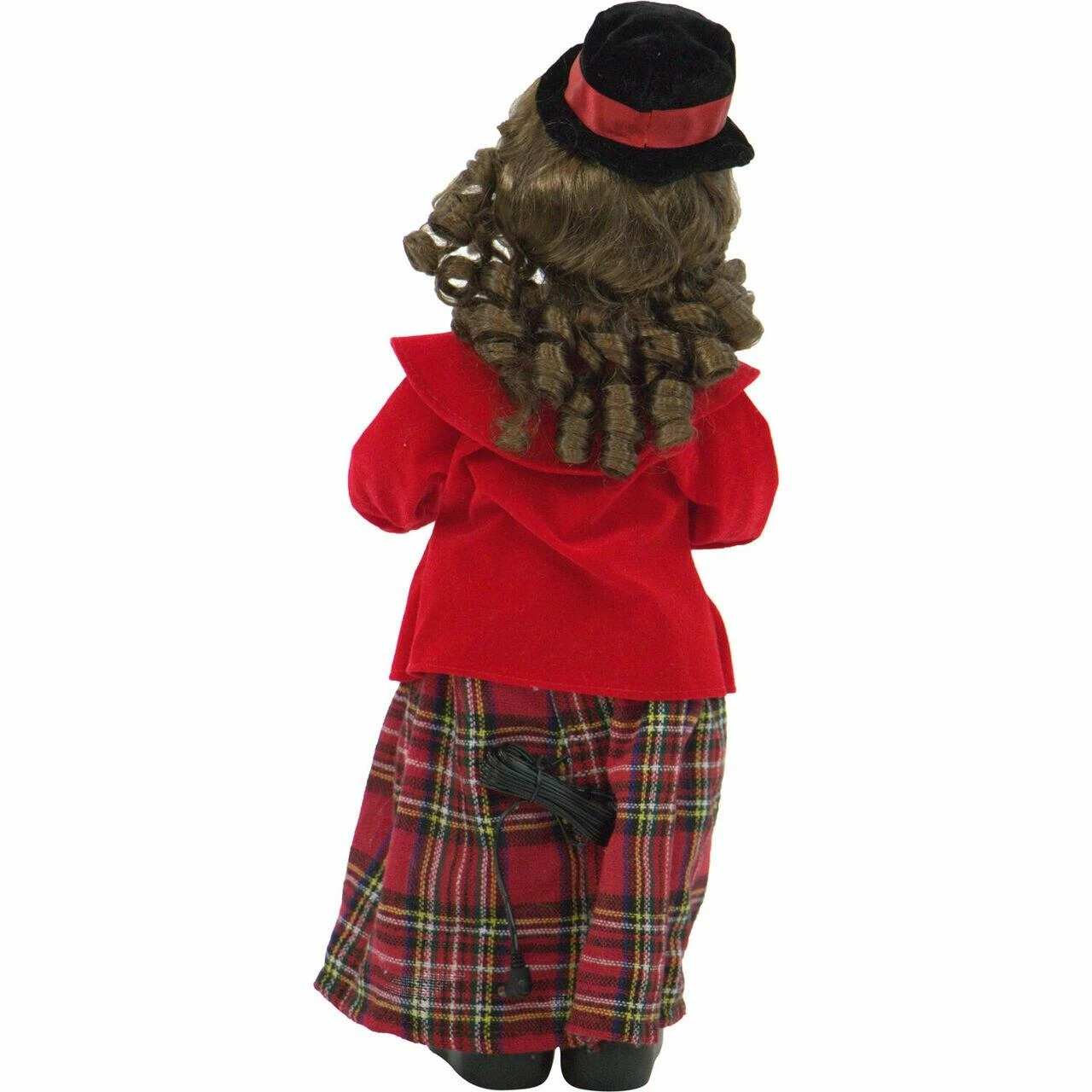 Fraser Hill Farm 19-In. Victorian Girl Christmas Caroler Figurine W/ Auburn Curls, Music, And Motion 5 Fraser Hill Farm 19-In. Victorian Girl Christmas Caroler Figurine W/ Auburn Curls, Music, And Motion - Image 5