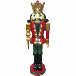 Fraser Hill Farm 4-Ft. Nutcracker King W/ Crown And Scepter, Resin Statue W/ LED Lights 9 Fraser Hill Farm 4-Ft. Nutcracker King W/ Crown And Scepter, Resin Statue W/ LED Lights -Christmas store unnamed file 1486