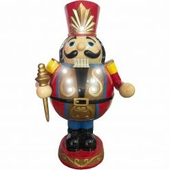 Fraser Hill Farm 3-Ft. Roly Poly Nutcracker Toy Soldier, Resin Statue W/ LED Lights 9 Fraser Hill Farm 3-Ft. Roly Poly Nutcracker Toy Soldier, Resin Statue W/ LED Lights -Christmas store unnamed file 1492