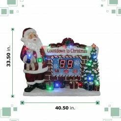 Fraser Hill Farm Musical Countdown Clock W/ Santa, Tree, Presents W/ Long-Lasting LED Lights 8 Fraser Hill Farm Musical Countdown Clock W/ Santa, Tree, Presents W/ Long-Lasting LED Lights -Christmas store unnamed file 1544