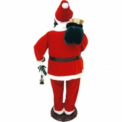 Fraser Hill Farm 58-In. African American Dancing Santa With Toy Sack And Faux Lantern, Animated Christmas Decorations, Holiday Home Décor -Christmas store unnamed file 1605