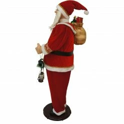 Fraser Hill Farm 58-In. Dancing Santa With Toy Sack And Faux Lantern, Animated Christmas Decorations, Holiday Home Décor -Christmas store unnamed file 1621