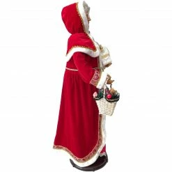 Fraser Hill Farm 58-In. Dancing Mrs. Claus With Hooded Cloak, Gift And Basket, Animated Christmas Decorations, Holiday Home Décor -Christmas store unnamed file 1668