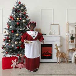 Fraser Hill Farm 58-In. African American Dancing Mrs. Claus With Baking Apron And Cookies, Animated Christmas Decorations, Holiday Home Décor 24 Fraser Hill Farm 58-In. African American Dancing Mrs. Claus With Baking Apron And Cookies, Animated Christmas Decorations, Holiday Home Décor -Christmas store unnamed file 1679