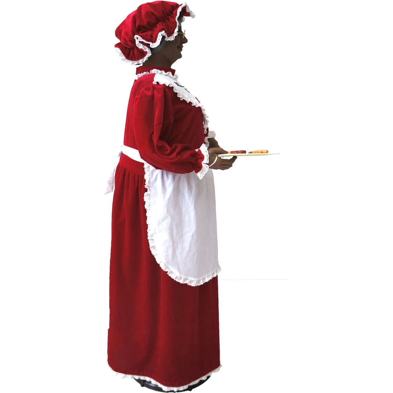 Fraser Hill Farm 58-In. African American Dancing Mrs. Claus With Baking Apron And Cookies, Animated Christmas Decorations, Holiday Home Décor 14 Fraser Hill Farm 58-In. African American Dancing Mrs. Claus With Baking Apron And Cookies, Animated Christmas Decorations, Holiday Home Décor - Image 14