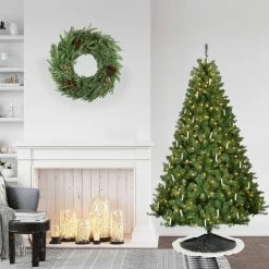Fraser Hill Farm 6.5-Ft. Vintage Christmas Tree With Classic Candles And Warm White LED Lights 14 Fraser Hill Farm 6.5-Ft. Vintage Christmas Tree With Classic Candles And Warm White LED Lights -Christmas store unnamed file 173