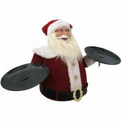 Fraser Hill Farm 3-Ft. Wide Musical Santa Claus With 2 Serving Plates - Christmas Holiday Indoor -Christmas store unnamed file 1744