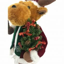 Fraser Hill Farm 24-In. Reindeer Figurine W/ Lighted Candle, Pine Tree, Animation, Music (8 Songs) -Christmas store unnamed file 1750