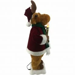 Fraser Hill Farm 24-In. Reindeer Figurine W/ Lighted Candle, Pine Tree, Animation, Music (8 Songs) -Christmas store unnamed file 1754