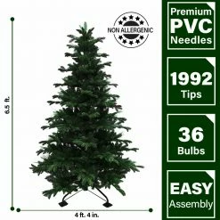 Fraser Hill Farm Indoor Or Outdoor 6.5-Ft. Green Fiber Optic Pre-lit Christmas Tree 7 Fraser Hill Farm Indoor Or Outdoor 6.5-Ft. Green Fiber Optic Pre-lit Christmas Tree -Christmas store unnamed file 177