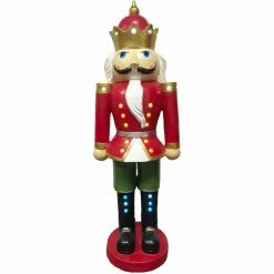 Fraser Hill Farm Christmas Time 5-Ft. Red Nutcracker King Wearing A Crown, Resin Figurine W/ LED Lights 9 Fraser Hill Farm Christmas Time 5-Ft. Red Nutcracker King Wearing A Crown, Resin Figurine W/ LED Lights -Christmas store unnamed file 1823