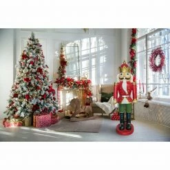 Fraser Hill Farm Christmas Time 5-Ft. Red Nutcracker King Wearing A Crown, Resin Figurine W/ LED Lights 11 Fraser Hill Farm Christmas Time 5-Ft. Red Nutcracker King Wearing A Crown, Resin Figurine W/ LED Lights -Christmas store unnamed file 1825
