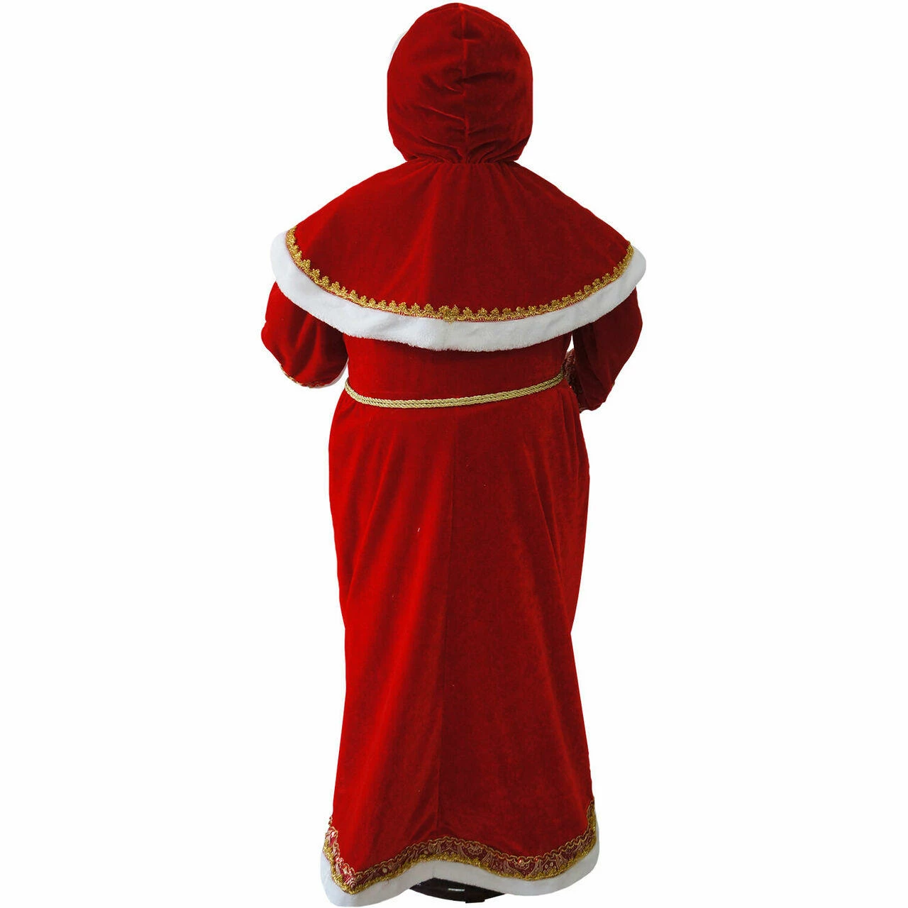 Fraser Hill Farm 58-In. Dancing Mrs. Claus With Hooded Cloak And Faux Lantern, Life-Size 10 Fraser Hill Farm 58-In. Dancing Mrs. Claus With Hooded Cloak And Faux Lantern, Life-Size - Image 10