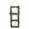 Fraser Hill Farm 33-in. Christmas Christmas JOY Door Hanging With Berries And Pinecones On Grapevine Frame