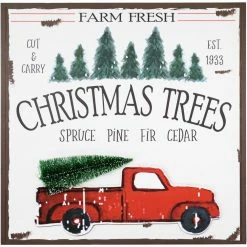 Fraser Hill Farm Farmhouse 5-Piece Decorating Kit: Wreath, Joy Blocks, Sign, Truck/Wagon, Reindeer/Snowflake Plaques -Christmas store unnamed file 1914