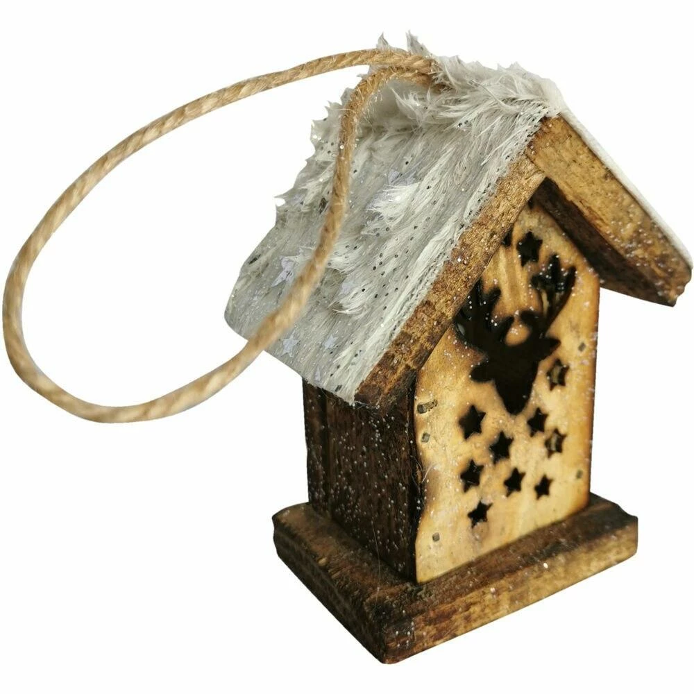 Fraser Hill Farm Woodland 7-Piece Decorating Kit: Tree Shelf, Lighted Barn, Train, Wall Sign, Snowman, 2 Ornaments 3 Fraser Hill Farm Woodland 7-Piece Decorating Kit: Tree Shelf, Lighted Barn, Train, Wall Sign, Snowman, 2 Ornaments - Image 3