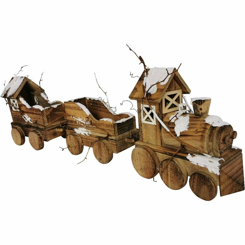 Fraser Hill Farm Woodland 7-Piece Decorating Kit: Tree Shelf, Lighted Barn, Train, Wall Sign, Snowman, 2 Ornaments 7 Fraser Hill Farm Woodland 7-Piece Decorating Kit: Tree Shelf, Lighted Barn, Train, Wall Sign, Snowman, 2 Ornaments - Image 7