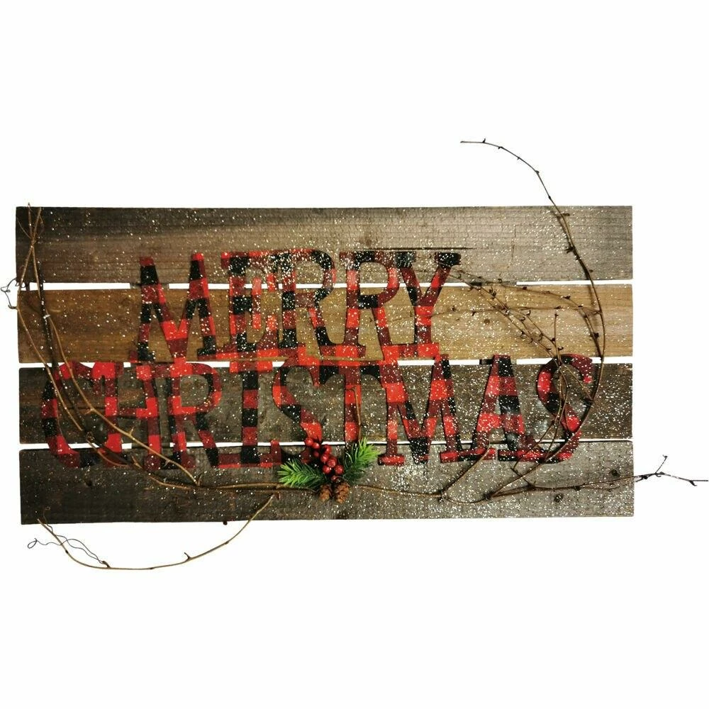 Fraser Hill Farm Woodland 7-Piece Decorating Kit: Tree Shelf, Lighted Barn, Train, Wall Sign, Snowman, 2 Ornaments 9 Fraser Hill Farm Woodland 7-Piece Decorating Kit: Tree Shelf, Lighted Barn, Train, Wall Sign, Snowman, 2 Ornaments - Image 9