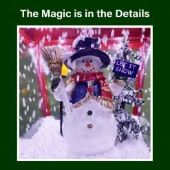 Fraser Hill Farm Let It Snow Series 74-In. Dual-Lantern Street Lamp W/ Snowman, Tree, 1 Sign, Cascading Snow And Christmas Carols, Red/Black 22 Fraser Hill Farm Let It Snow Series 74-In. Dual-Lantern Street Lamp W/ Snowman, Tree, 1 Sign, Cascading Snow And Christmas Carols, Red/Black -Christmas store unnamed file 1951