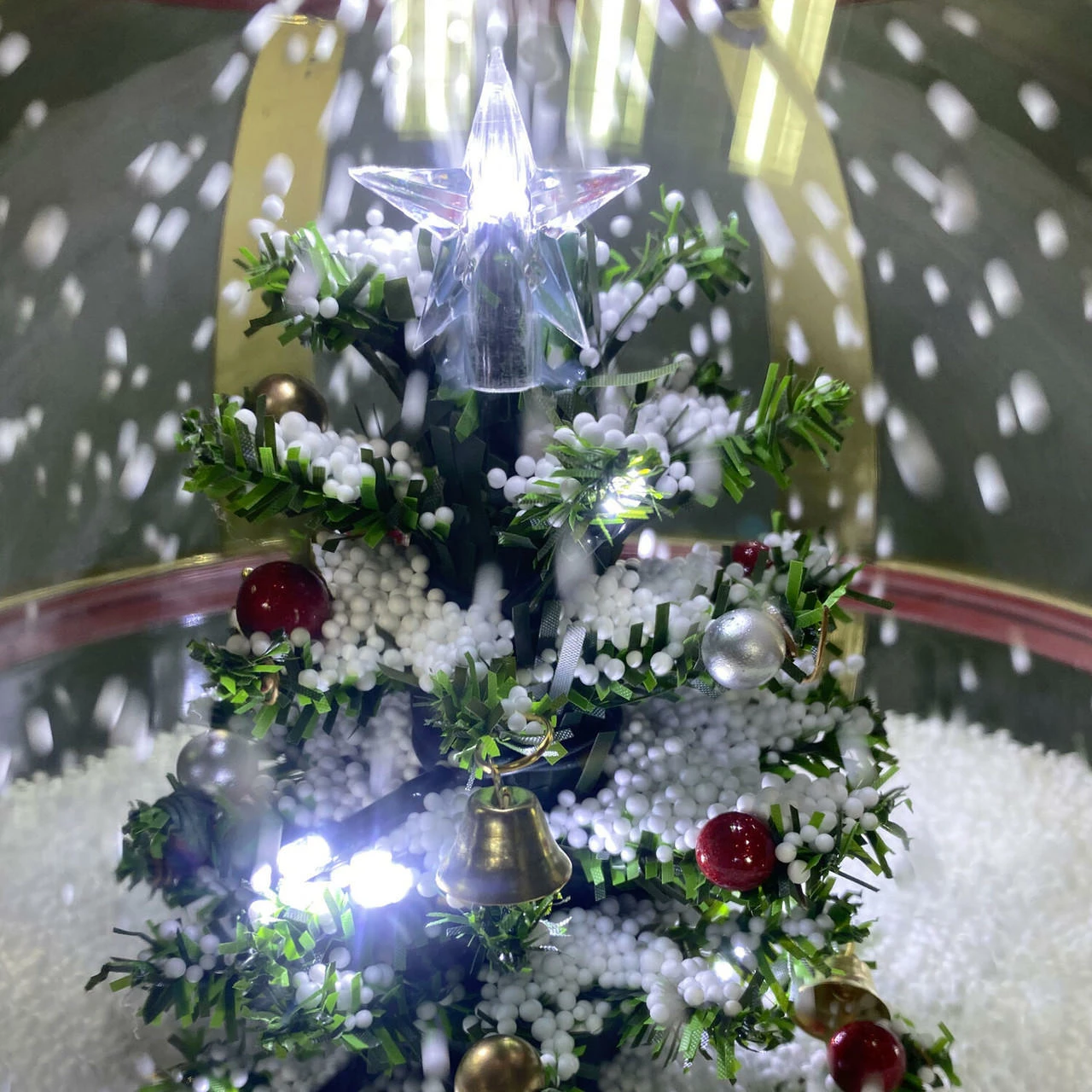 Fraser Hill Farm Let It Snow Series 69-In. Musical Snow Globe Lamp Post With Tree Scene, 2 Signs, Cascading Snow, And Christmas Carols, Red 13 Fraser Hill Farm Let It Snow Series 69-In. Musical Snow Globe Lamp Post With Tree Scene, 2 Signs, Cascading Snow, And Christmas Carols, Red - Image 13