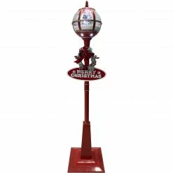 Fraser Hill Farm Let It Snow Series 69-In. Musical Snow Globe Lamp Post With Tree Scene, 2 Signs, Cascading Snow, And Christmas Carols, Red 34 Fraser Hill Farm Let It Snow Series 69-In. Musical Snow Globe Lamp Post With Tree Scene, 2 Signs, Cascading Snow, And Christmas Carols, Red -Christmas store unnamed file 2058