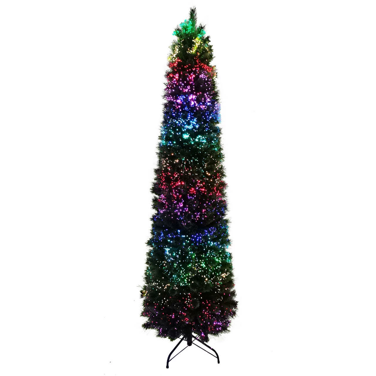 Fraser Hill Farm Indoor Or Outdoor 7-Ft. Slim Green Fiber Optic Prelit Tree W/ LED Dancing Lights 5 Fraser Hill Farm Indoor Or Outdoor 7-Ft. Slim Green Fiber Optic Prelit Tree W/ LED Dancing Lights - Image 5
