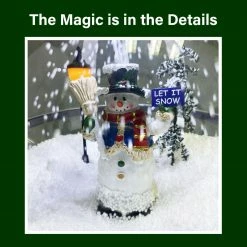 Fraser Hill Farm Let It Snow Series 69-In. Musical Snow Globe Lamp Post W/ Snowman Scene, 2 Signs, Cascading Snow, And Christmas Carols, Black 22 Fraser Hill Farm Let It Snow Series 69-In. Musical Snow Globe Lamp Post W/ Snowman Scene, 2 Signs, Cascading Snow, And Christmas Carols, Black -Christmas store unnamed file 2084